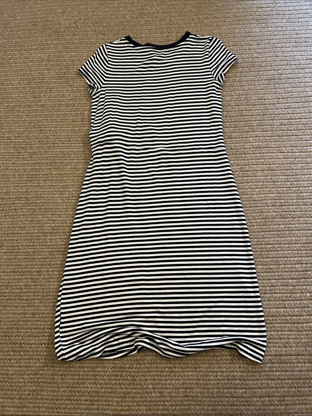 Navy and White Striped casual summer dress, size medium, Cable and Gauge - Picture 3 of 4
